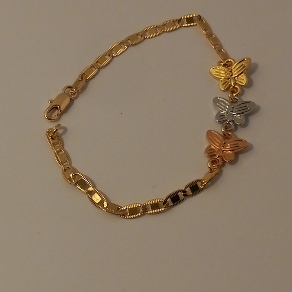 Gold Layered Woman Bracelet Butterfly/ORO LAMINADO - Picture 8 of 8